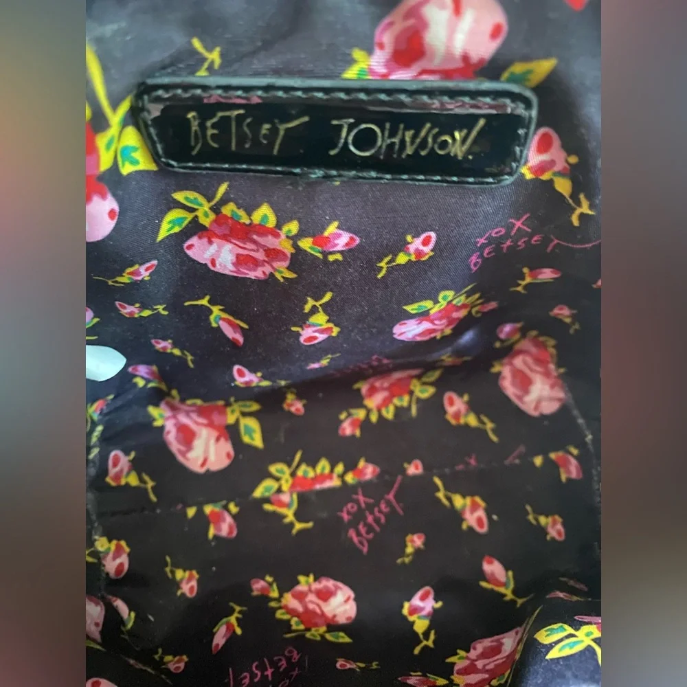 Betsey Johnson Shiny Patent Leather Mini Bag with Detachable Crossbody Strap - Picture 5 of 10